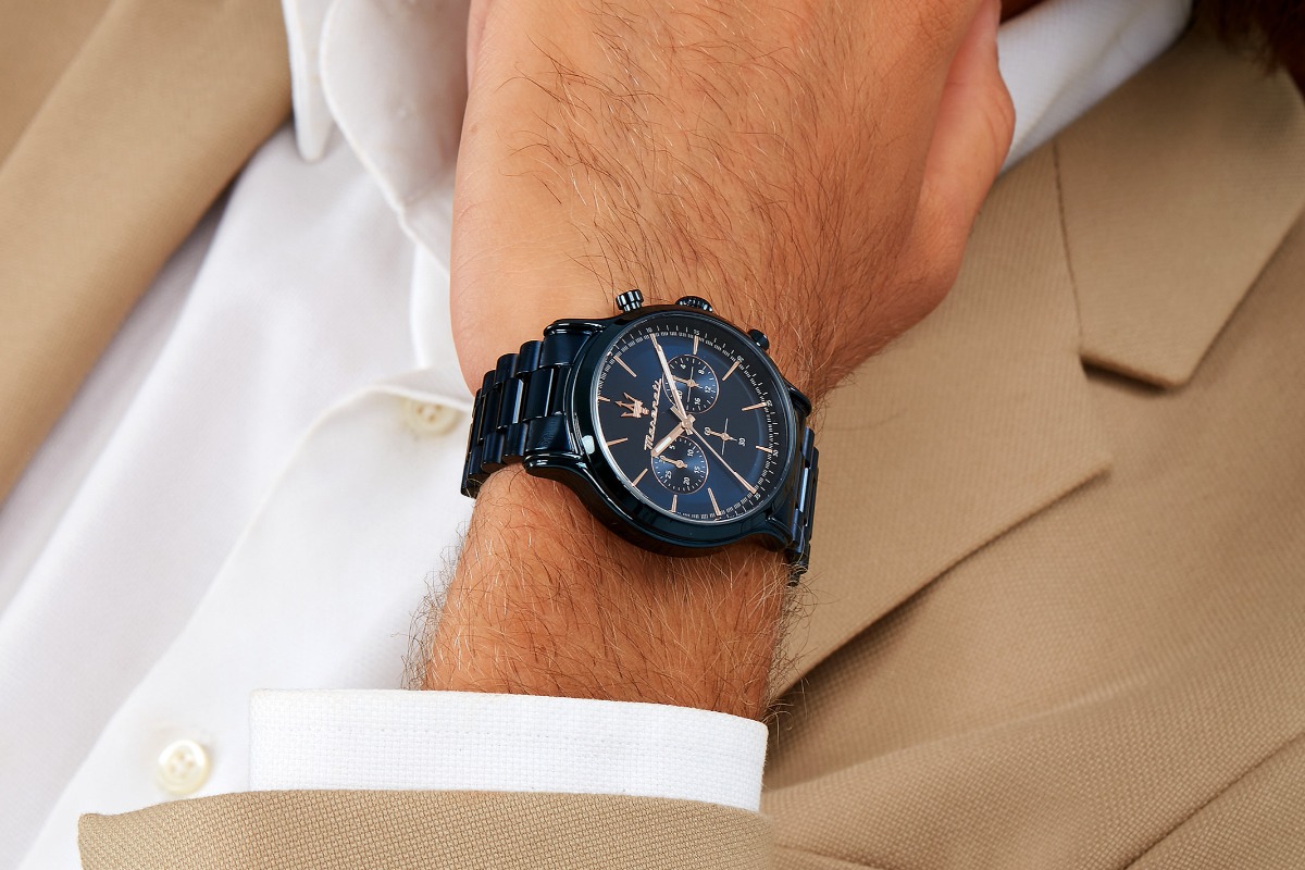 Pánské hodinky Maserati Epoca Chronograph Blue Edition