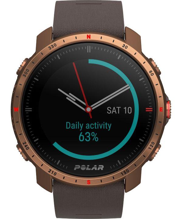 Chytré hodinky Polar Grit X Pro Brown/Copper M/L