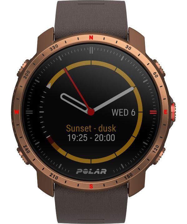 Chytré hodinky Polar Grit X Pro Brown/Copper M/L