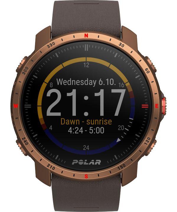 Chytré hodinky Polar Grit X Pro Brown/Copper M/L