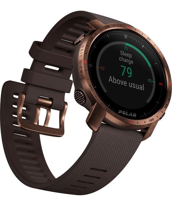Chytré hodinky Polar Grit X Pro Brown/Copper M/L