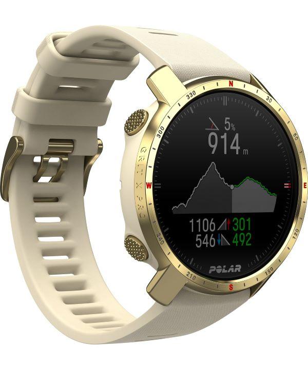 Chytré hodinky Polar Grit X Pro champagne-gold S/L