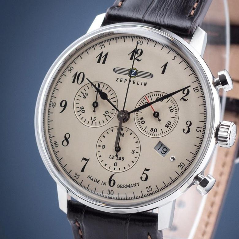 Zegarek Zeppelin 7086-4 - Tarcza