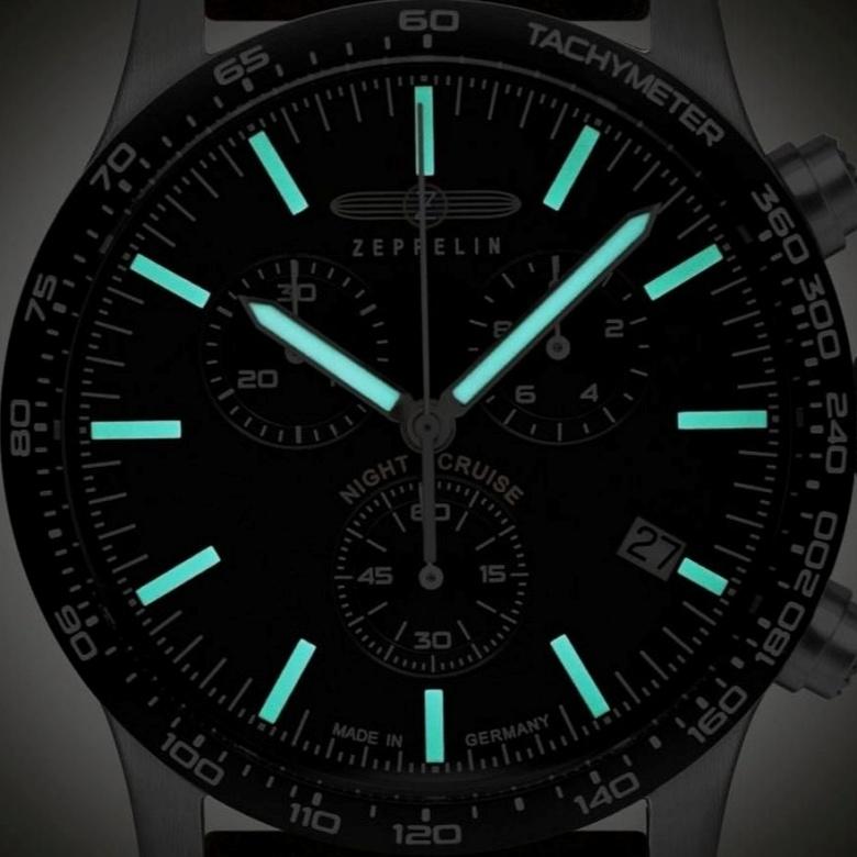 Zegarek Zeppelin 7296-2 - technologie Super-LumiNova