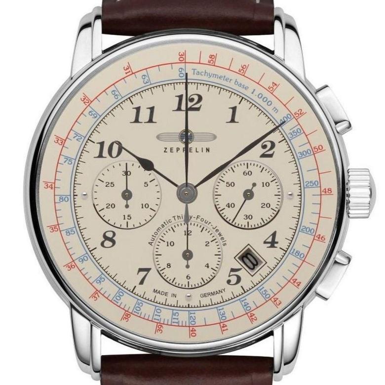Zegarek Zeppelin 7624-5 - Tarcza