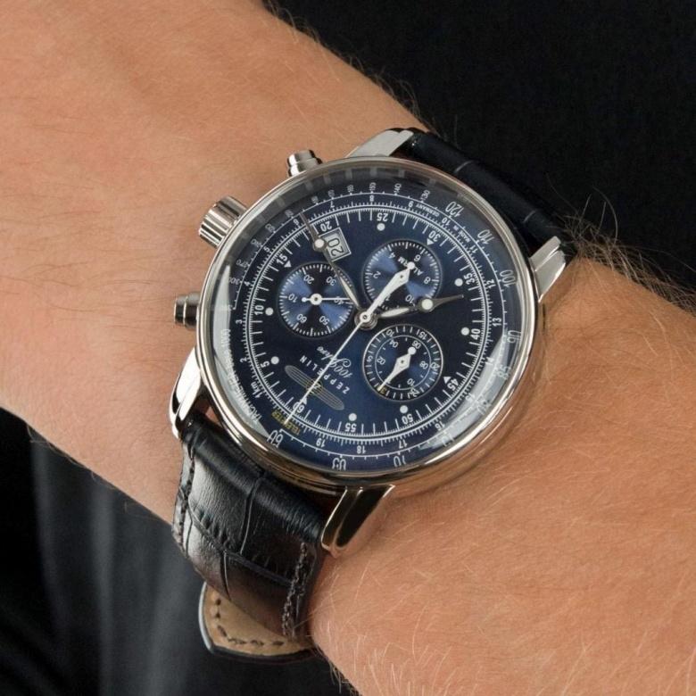 Zegarek Zeppelin 7680-3 - Tarcza