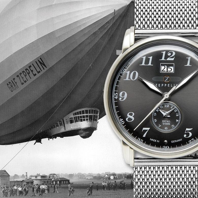 Zegarek Zeppelin 7644-2 - duální čas