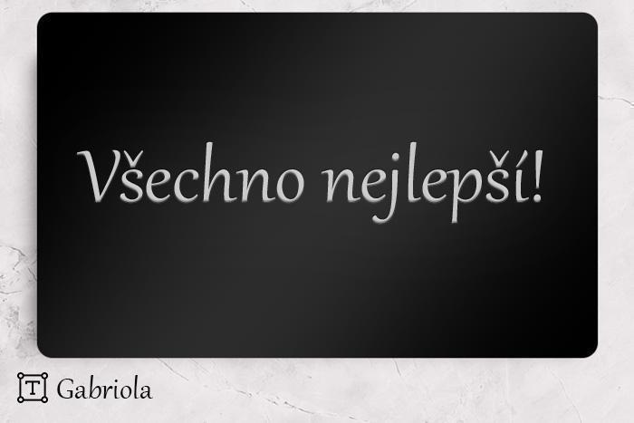 Gravírování hodinek Gabriola
